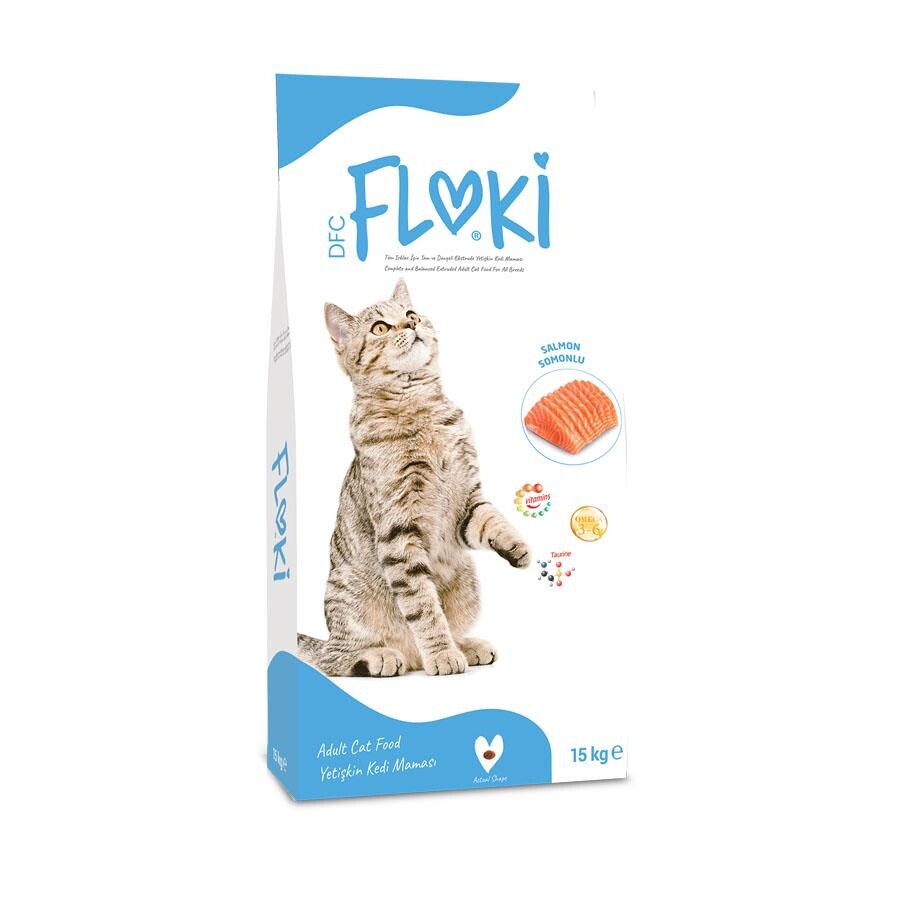 Floki Somonlu Yetişkin Kedi Maması 15 KG | SRC: Barcode: 8680542870808